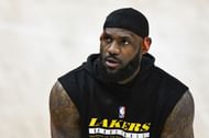 LeBron James #23 of the Los Angeles Lakers.